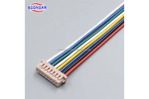 SCONDAR 1.25mm Pitch Custom Wire Harness Compatible With Hirose DF13 Connector Signal Control Data Transmission Cable Assembly