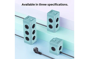 Vertical Tower Power Strip Multiple Outlets Smart USB Charging Stations Extension Cable Hub For Desktop PC