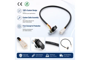 Plug-and-Play Copper Reverse Camera and Parking Sensor Wiring Harness Kit for Computer & Motorcycle ADAS Installation