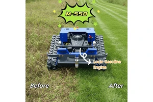 New Arrival Best Selling Easy Operation Land Reclamation Remote Control Tracked Lawn Mower for Farm Hillside Park Sports Field