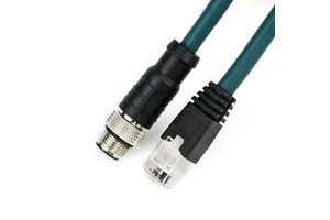 Factory Wholesale High Quality Industrial Ethernet M12 X-Type to RJ45 High-Flex Cable