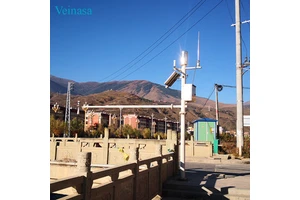 Veinasa Radar Water-Level Rainfall Mountain-Flood Monitoring System EEAWS002 Solar-Powered 4G Wireless Transmission Cloud