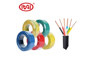 PVC Insulated and Sheath Solid Copper Multi-Core Control Electrical Cable Building Use IEC 60227 Standard 500V Rated Voltage