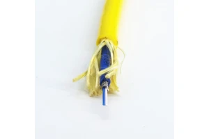 Neutral Buoyant 2 Core Armored Fiber Optic PUR Jacket Underwater ROV Tether Cable with 500-1000m Working Depth