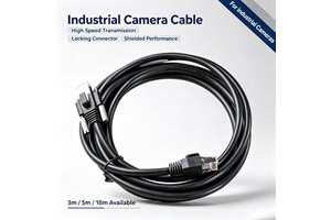 RJ45 to RJ45 Locking Screws Gigabit Ethernet Network Cable GigE Ethernet Cable for Industrial Cameras