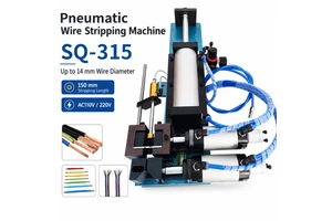 SQ 150 mm Length 14 mm Diameter Heavy Duty Pneumatic Wire Stripping Machine for Outer Jacket Stripping of Power Cord Multi-Cable
