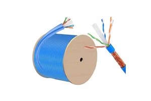 Factory Wholesale RJ45 Cat6A Network Cable 10G SFTP Double Shielded Outdoor Twisted Pair CAT 7 Industry Ethernet Lan Cables