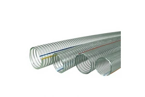 Robust Steel Wire Reinforced PVC Hose 1 Inch High Pressure Heavy-Duty Flexible Anti-UV Non-Toxic Industrial Irrigation Fluid