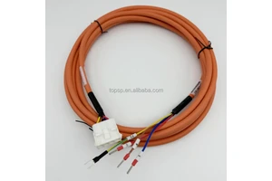 Orange Jacket Flexible Power Cord SGM7P Industrial Motor Cable JZSP-CMM00-05-E Servo Motor Power Drag Chain Cable