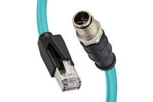 Liansu Linksup M12 to RJ45 X code Industry Ethernet cable IP67 camera connection line signal data transmission connector