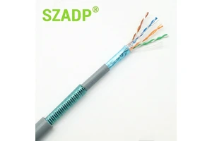 Heavy Duty Steel Tape Armored Cat6 Cat6A Ethernet Cable Outdoor Direct Burial Industrial LAN Cable with Gel Filled 23AWG