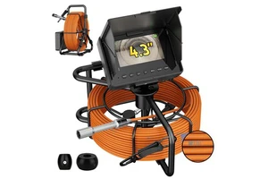 17MM Camera Head 1200TVL 4.3Inch Monitor 10M/20M/30M Cable Sewer Pipe Inspection Camera System Used for Pipeline Inspection