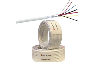 Exact Cables 4x0.22mm2 Shielded Stranded TCCAM Conductor PVC Jacket Industrial Alarm Control Cable