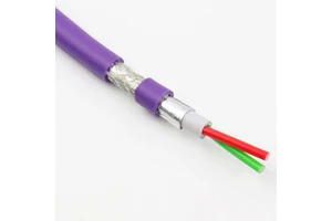 Profibus Cable Siemens Bus DP 2 Core 24AWG Purple Shielded Twisted Pair RS485 Copper Electronics Power Cables Bus Wiring