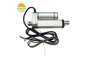 12V Linear Solenoid Actuator With Encoder Load Force 100N Speed 50mm/s Stroke 50mm IP54/IP65