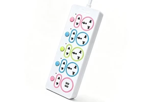Multi Independent Switch Power Strip Universal Socket 2USB Wall Mount Extension Cord Custom EU UK US Power Board
