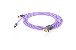 2m Profibus M12 to DB9 Bus DP Bus PLC Programming Cable for Industrial Automation S7-200 S7-300 S7-400 PLC Fieldbus DeviveNet