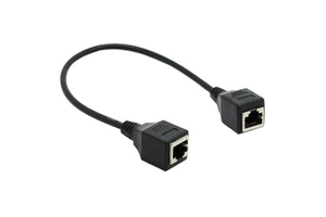 Female RJ45 to Female RJ45 CAT5E/CAT6/CAT6A Network Panel Mount Extension Patch Cable Communication Cables