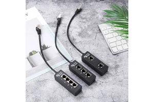 RJ45 Extension Cable One Point Two Network Cable Rj45 Splitter Adapter Cable Female Connector Modular Jack Ethernet Rj45