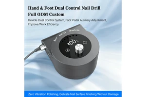 Rechargeable Brushless Nail Drill OEM ODM 45000RPM Vibration Free Foot Hand Touch Control for Brand Owner