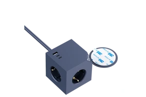 Multi Outlets PD20W Fast Charging Magnetic Cube Socket Extension Cable With USB Power Strip