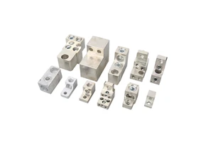 Custom Multi-Hole Mechanical Connector Block for Electrical Wiring Aluminium Grounding Bus Bar Copper Busbar Terminal Block