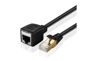 CAT6A FTP Male to Female Extension Cable 23AWG RJ45 Shielded MF Patch Cord 10Gbps 500MHz Snagless Boot 1M/2M/3M/5M/10M
