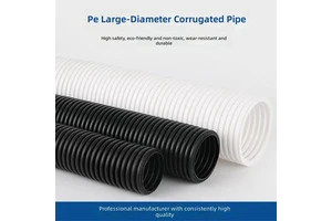 Crush Resistant PP Flame Retardant Corrugated Pipe 7.5-106mm Flexible Plastic Conduit with Fast Recovery Custom Service