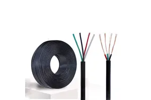 YOD Customized 14/24 AWG Multi-core Flexible Stranded Copper PVC Insulated Waterproof Building House Control Electric Wire Cable