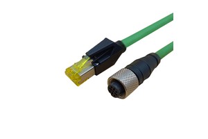 Industrial Camera Cable M12 5pin Female D Coding to RJ45 8P4C Male