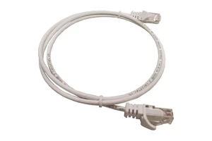 0.5M Cat6A U-UTP Straight Round Slim Patch Cord with Copper Conductor and PVC Jacket RoHS Compliant for Indoor Phone Connection