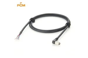 HR25-7TP-8P Right Angle Hirose 8Pin Male to Open End I/O Power Trigger Cable for Industrial Camera Gige AVT CCD Robotic