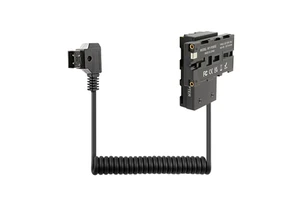 D-TAP DTAP Coiled Cable To NP-F550 F750 F970 Double-sided Dummy Battery DC Coupler With TYPE-C USB C For Sony Camera