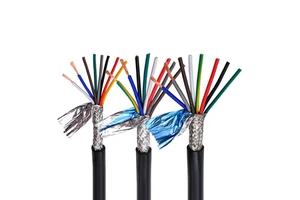 Multi Core Shielded Anti-interference Control Cable with PVC Insulation and Flat Shape