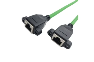 AN HUA RJ45 Oxygen-free Copper PVC IP67 Waterproof Network Cable Extension Screw Hole Super Six Category Straight Head