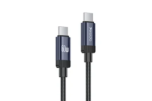Yesido 1 Meter PD60W Fast Charging High-quality Aluminum Alloy Copper Wire Type-C to Type-C Data Cable CA204