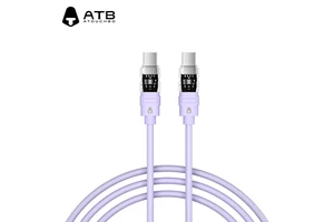 Silicone Charging Led Display Cable Mobile Phone Fast Charging 3A USB C Fast Charging Mobile Phone Data Cable