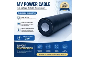 IEC 60502 Single Core YJLV22 Aluminum Power Cable 8.7/15kV 26/35kV XLPE Insulated STA Armored Medium High Voltage Electric Cable