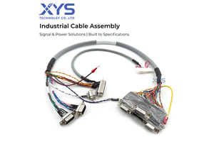 Custom Industrial Cable Assembly for Signal Transmission, Data Communication and Industrial Equipment
