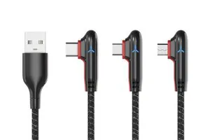 Factory Wholesale Type-C Nylon Braided 3A Fast Charging Data Cable For Mobile Phone And Camera