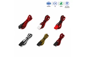 OEM Custom 3 Pin Wire Harness Assembly Extension Cable with Connector for LED Power Supply Equipment