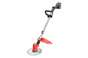 21V Brushless Wireless Rechargeable Lithium Grass Cutter Electric Garden Weed Trimmer with Battery
