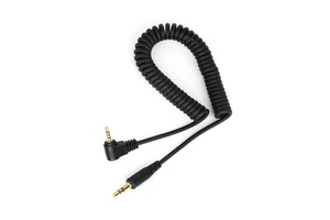 2.5mm to L1 Camera Shutter Release Cable Remote Control Cord Speedlight Flash Trigger Connect Spring Coiled Wire Cord