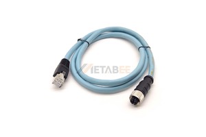 8 Pin M12 A X Code Plug To RJ45 8Pin Cat6a Female Male Ethernet 10Gbps Network Profinet Cable 26AWG 10m