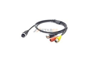GX12 Cable Adapter 4 Pin Female Connector Cable 1M to BNC DC Adapter for Automotive Vehicle Back View Camera 5 Pin Camera Cable