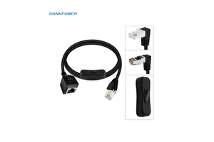 Gigabit Cat6e Network Cable with 304 Switch RJ45 Ethernet Network Extension Cable Compatible with Cat5 Cat5e