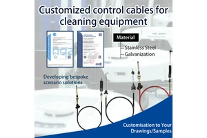 Customized Mechanical Control Cable For Cleaning Equipment Push Pull Control Cable Assembly Waterproof Durable