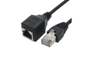 Ethernet Extension Cable Network Cat6 Extension Patch Cable RJ45 Cords Shielded Male to Female Connector