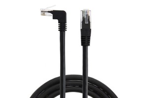 1m Utp CAT6 RJ45 LAN Cable Network Cord 90 Degree Downward Angled Ethernet Cable Patch Cord CAT 6 PVC Bare Copper HCPC006 CN;ZHE