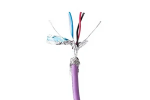 PUR Purple DeviceNet Communication DP Bus Shielded Twisted-Pair Highly Flexible Industrial CAN Cable 2x24AWG/22AWG